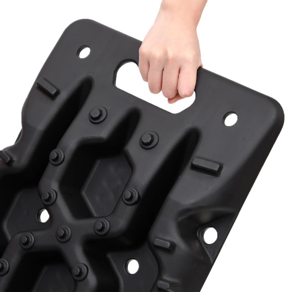 vidaXL Tavole di Trazione 2 pz Nere 107x31x7 cm Nylon - Image 6 of 7
