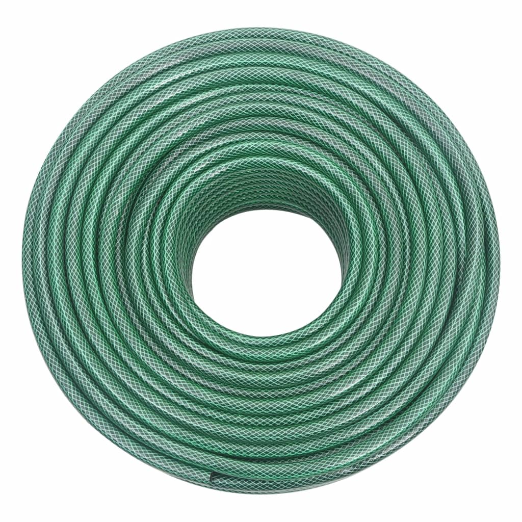 vidaXL Set Tubo da Giardino con Raccordi Verde 0,5" 100 m in PVC - Image 2 of 11