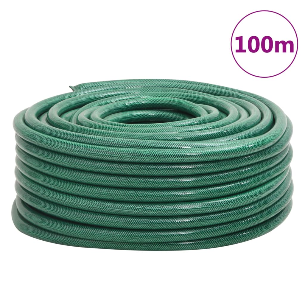 vidaXL Tubo d'Aria Verde 1" 100 m in PVC - Image 3 of 4