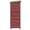 vidaXL Solid Pine Wood Garden Shed 83x57x140 cm Moka - Image 5 of 8