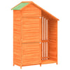 Caseta de Jardín vidaXL de Madera Maciza de Pino 120x53,5x170 cm Marrón - Image 2 of 8