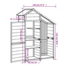 Caseta de Jardín vidaXL de Madera Maciza de Pino 120x53,5x170 cm Marrón - Image 7 of 8