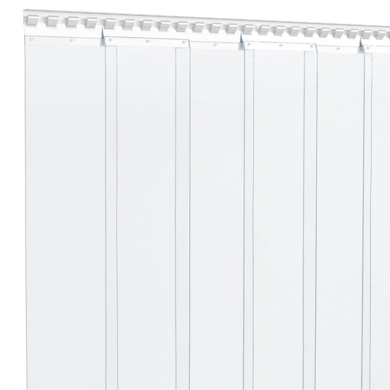 vidaXL Tenda a Strisce per Porte in PVC Trasparente 200 mm x 1,6 mm, 10 m - Image 13 of 30