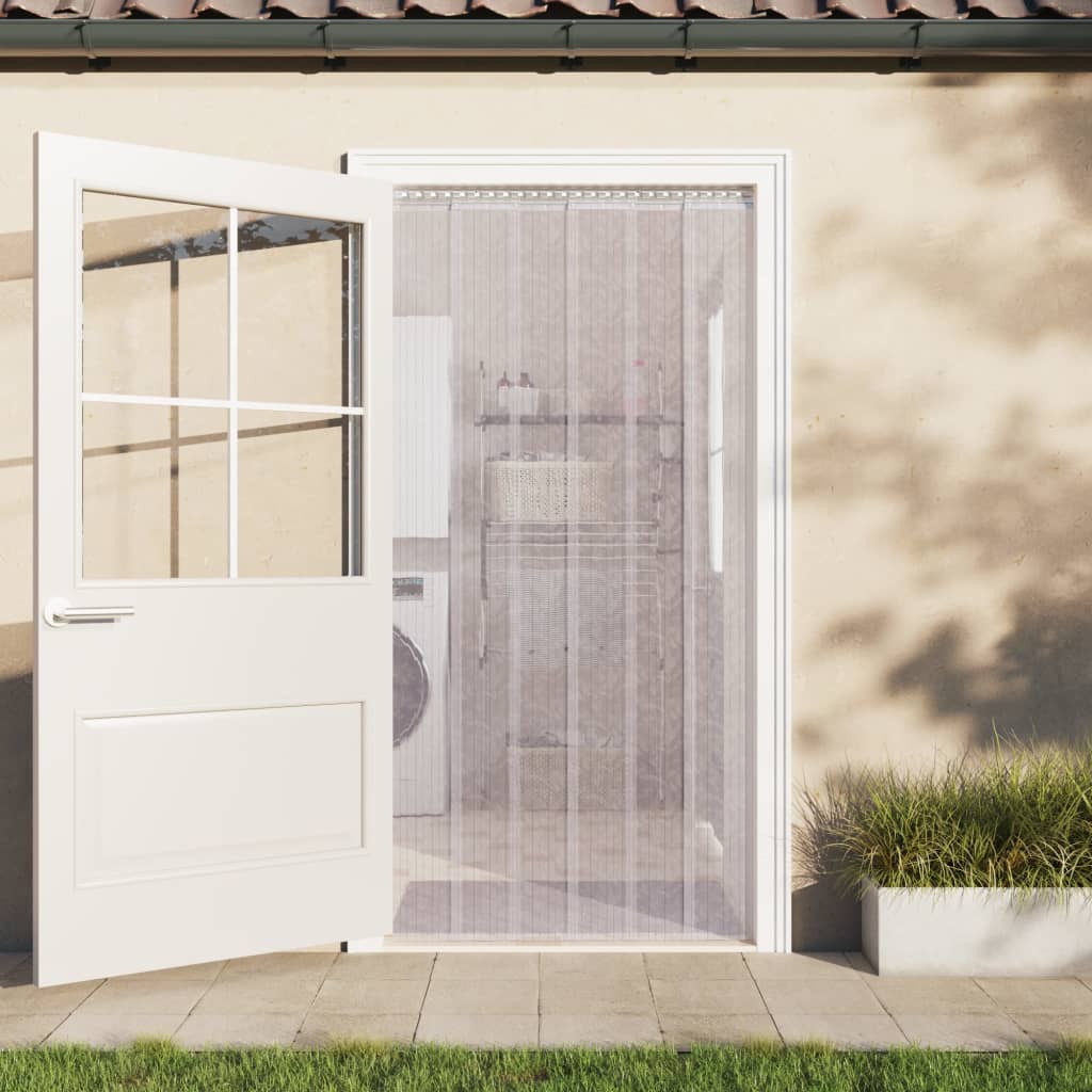 vidaXL Tenda per Porte Trasparente 200 mm x 1,6 mm 50 m in PVC - Image 1 of 6