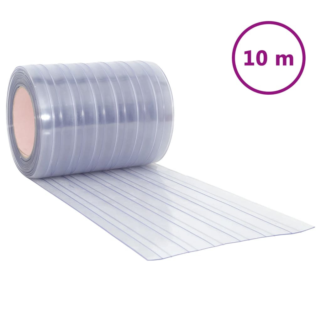 Tenda a Strisce in PVC Trasparente per Porte, 300mm x 2.6mm, Rotolo 25m - immagine 4 | SolPatio - Image 4 of 18