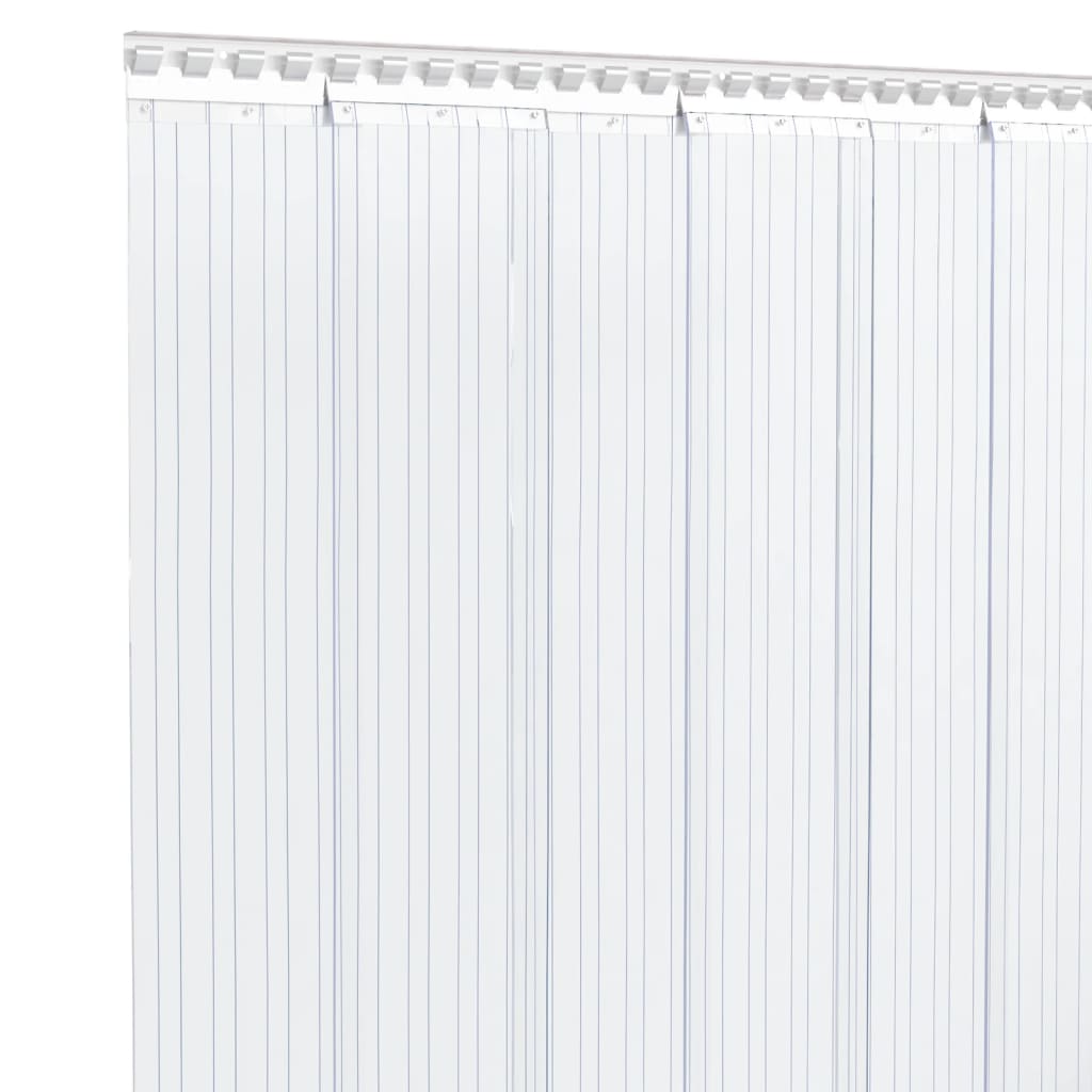 Tenda a Strisce in PVC Trasparente per Porte, 300mm x 2.6mm, Rotolo 25m - immagine 7 | SolPatio - Image 7 of 18