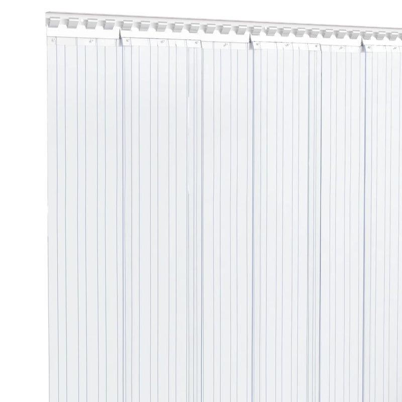 Tenda a Strisce in PVC Trasparente per Porte, 300mm x 2.6mm, Rotolo 25m - immagine 7 | SolPatio - Image 7 of 18