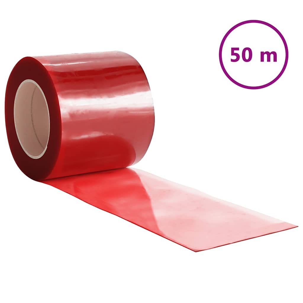 vidaXL Tenda per Porte in PVC 200 mm x 1,6 mm 10 m Rossa - Image 5 of 18