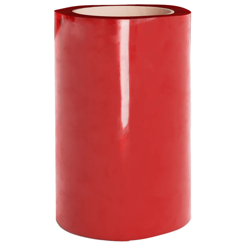 vidaXL PVC Door Strip Curtain, Red, 300 mm x 2.6 mm, 10 m Roll - Image 8 of 12