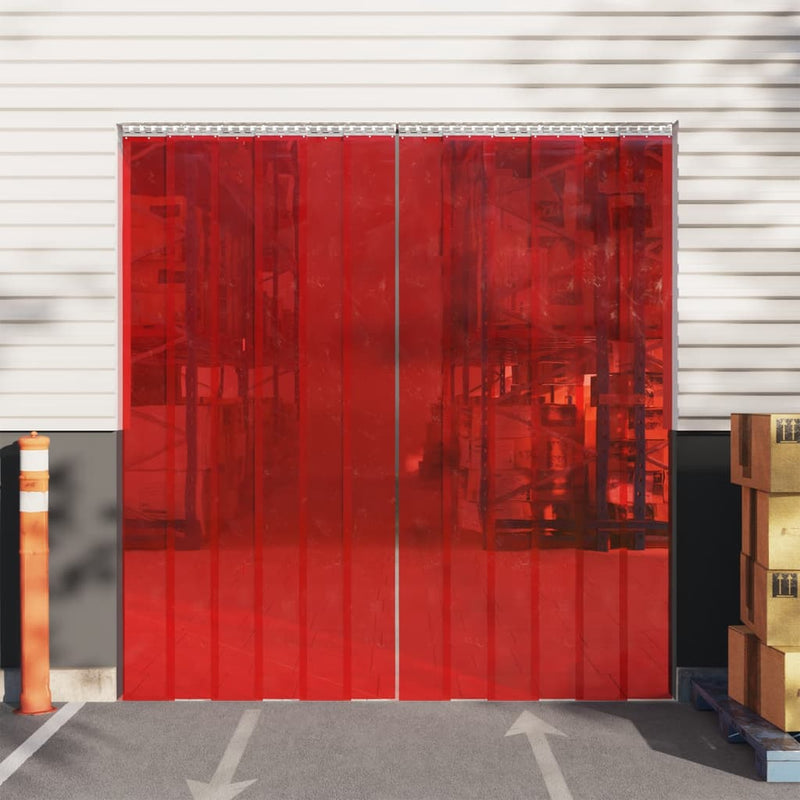 vidaXL Tenda per Porte in PVC 200 mm x 1,6 mm 10 m Rossa - Image 3 of 18