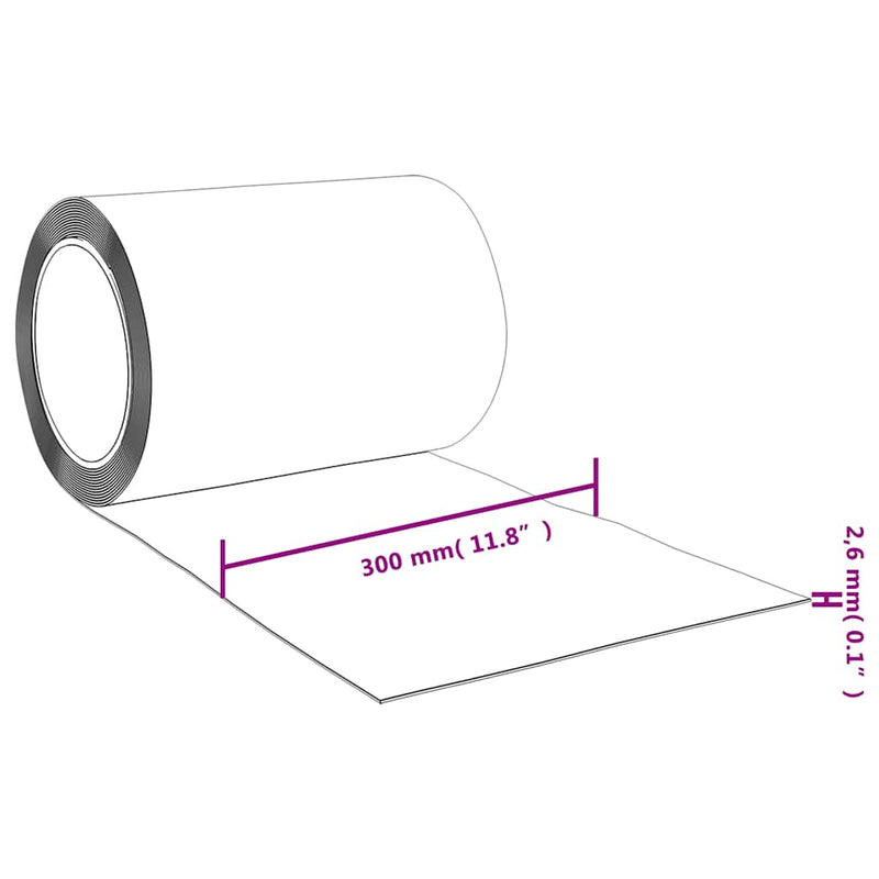 vidaXL PVC Door Strip Curtain, Red, 300 mm x 2.6 mm, 10 m Roll - Image 11 of 12