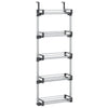 Organizzatore per Porta vidaXL con 5 Ripiani in Alluminio, 52x20x135 cm - Image 2 of 5
