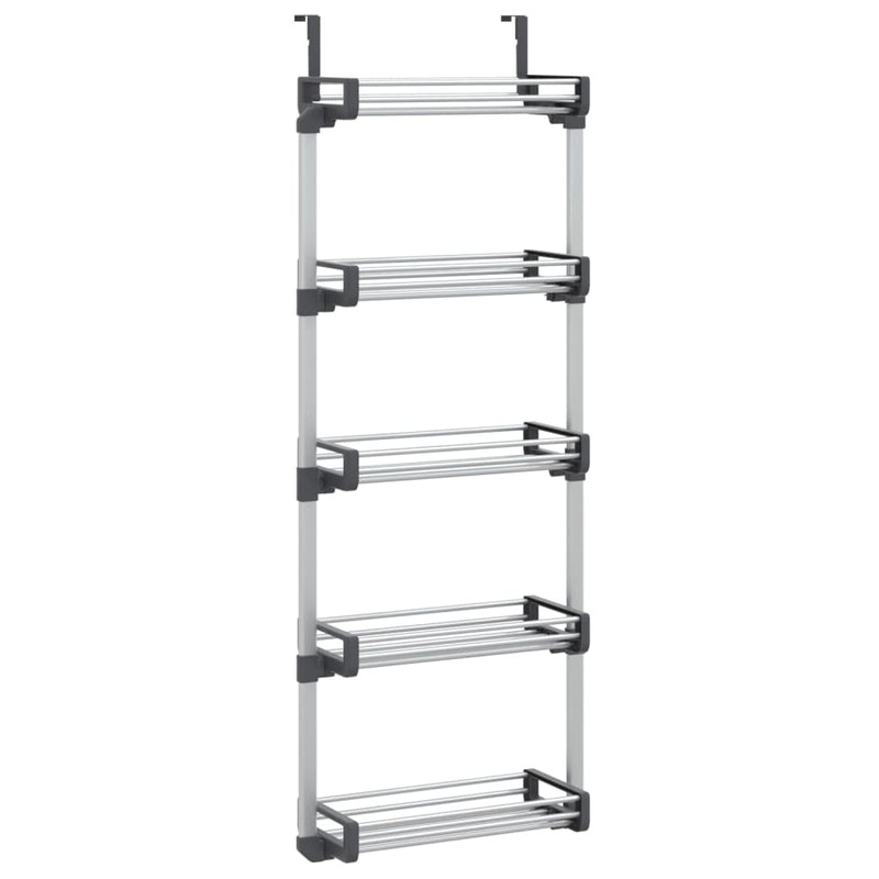Organizzatore per Porta vidaXL con 5 Ripiani in Alluminio, 52x20x135 cm - Image 2 of 5