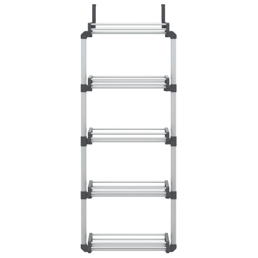 Organizzatore per Porta vidaXL con 5 Ripiani in Alluminio, 52x20x135 cm - Image 3 of 5