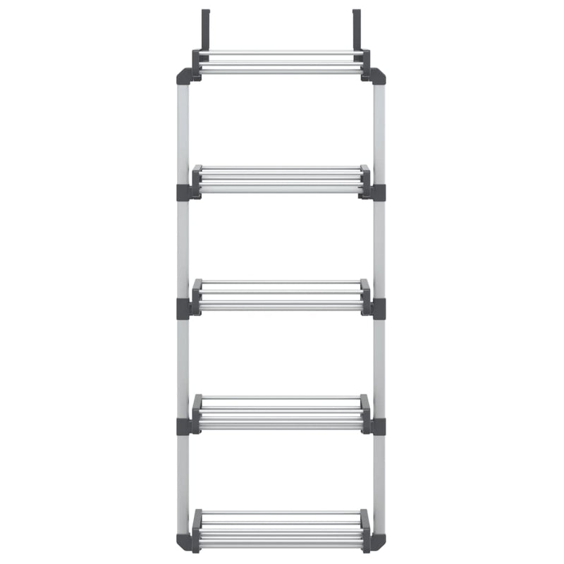 Organizzatore per Porta vidaXL con 5 Ripiani in Alluminio, 52x20x135 cm - Image 3 of 5