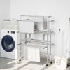 vidaXL Stendibiancheria con Ruote 89x64x129 cm in Alluminio - Image 1 of 7