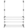 vidaXL Stendino da Balcone in Alluminio Pieghevole 54x25x42 cm Argento - Image 3 of 7