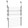 vidaXL Stendino da Balcone in Alluminio Pieghevole 54x25x42 cm Argento - Image 5 of 7