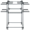 vidaXL Stendibiancheria in Alluminio 107x107x120 cm Argento - Image 3 of 7