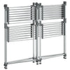 vidaXL Stendibiancheria in Alluminio 107x107x120 cm Argento - Image 5 of 7