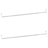 Binari per Tende Telescopici, Set da 2 pz Bianco e Argento in Alluminio (90-135 cm) - Image 2 of 6