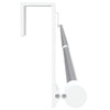 Binari per Tende Telescopici, Set da 2 pz Bianco e Argento in Alluminio (90-135 cm) - Image 4 of 6
