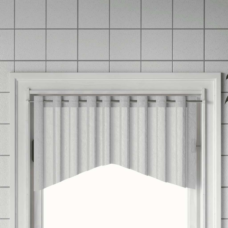 Binari per Tende Telescopici, Set da 2 pz Bianco e Argento in Alluminio (90-135 cm) - immagine 1 | SolPatio