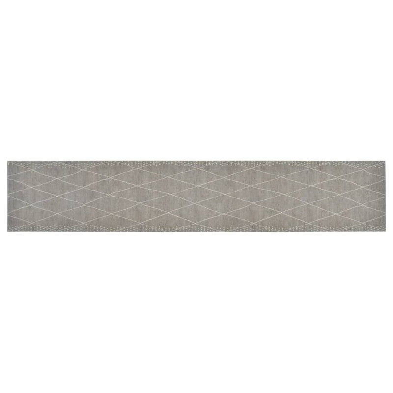 vidaXL Tappeto da Cucina Lavabile Rombi 60x300 cm Velluto - Image 1 of 3