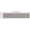 vidaXL Tappeto da Cucina Lavabile Rombi 60x300 cm Velluto - Image 3 of 3