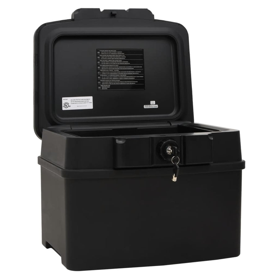 Cassetta di Sicurezza Ignifuga e Impermeabile, 44x37x34 cm, Nera - immagine 1 | SolPatio