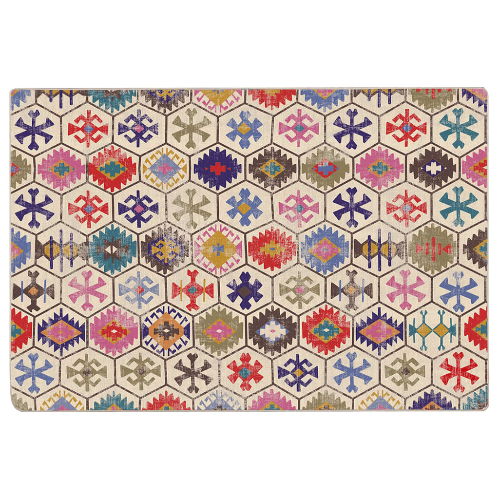 vidaXL Tappeto Lavabile Multicolore 190x300 cm - Image 2 of 7