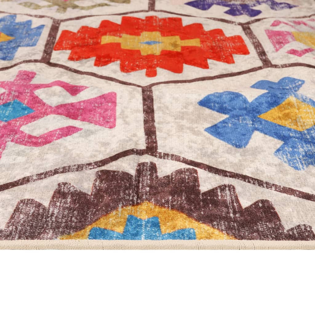 vidaXL Tappeto Lavabile Multicolore 190x300 cm - Image 5 of 7