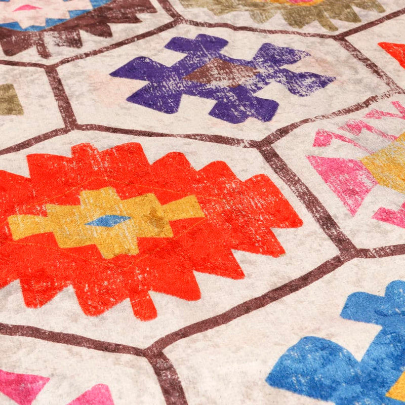 vidaXL Tappeto Lavabile Multicolore 190x300 cm - Image 6 of 7