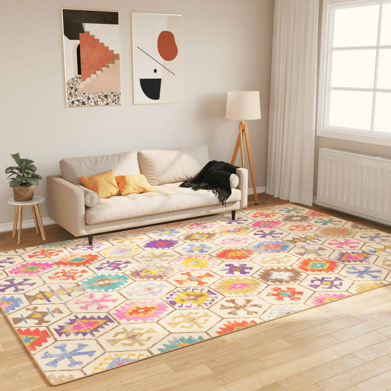 vidaXL Tappeto Lavabile Multicolore 190x300 cm - Image 1 of 7