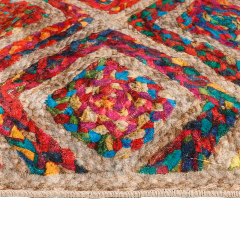 Tappeto Multicolore Lavabile in Velluto 80x150 cm con Base Antiscivolo - Image 24 of 35