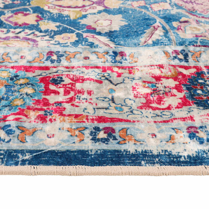 Tappeto Multicolore Lavabile in Velluto 80x150 cm con Base Antiscivolo - Image 23 of 35