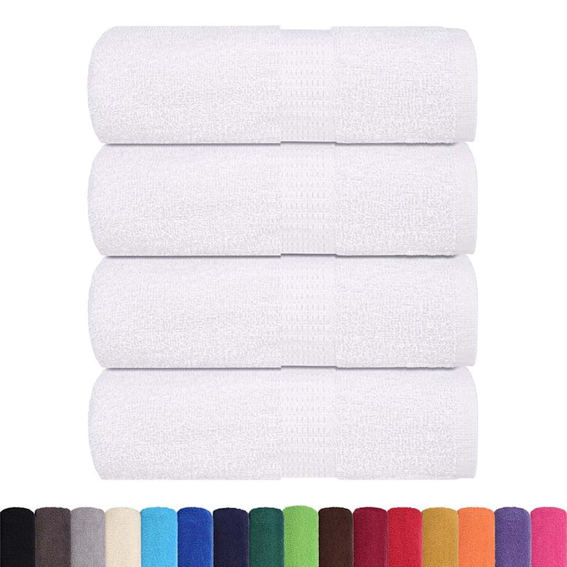 vidaXL Asciugamani FROGN 4 pz Bianco 30x30 cm 360 g/m² - Image 1 of 5