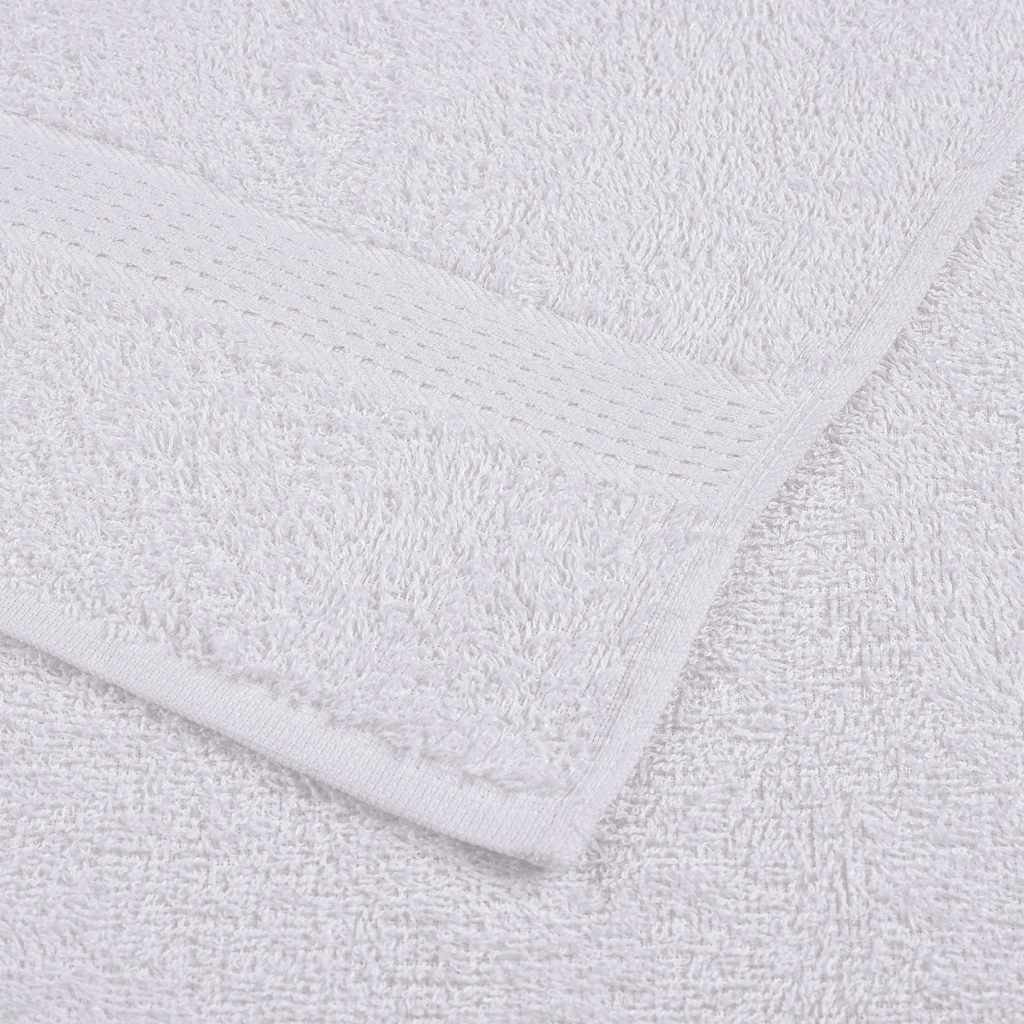 vidaXL Asciugamani FROGN 10 pz Bianco 50x100 cm 360 g/m² - Image 4 of 5