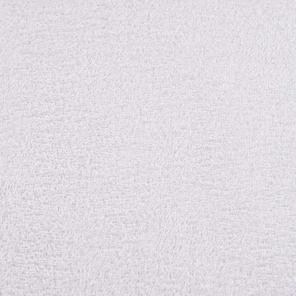 vidaXL Asciugamani per sauna FROGN 10 pezzi Bianco 80x200 cm 360 g/m² - Image 3 of 5
