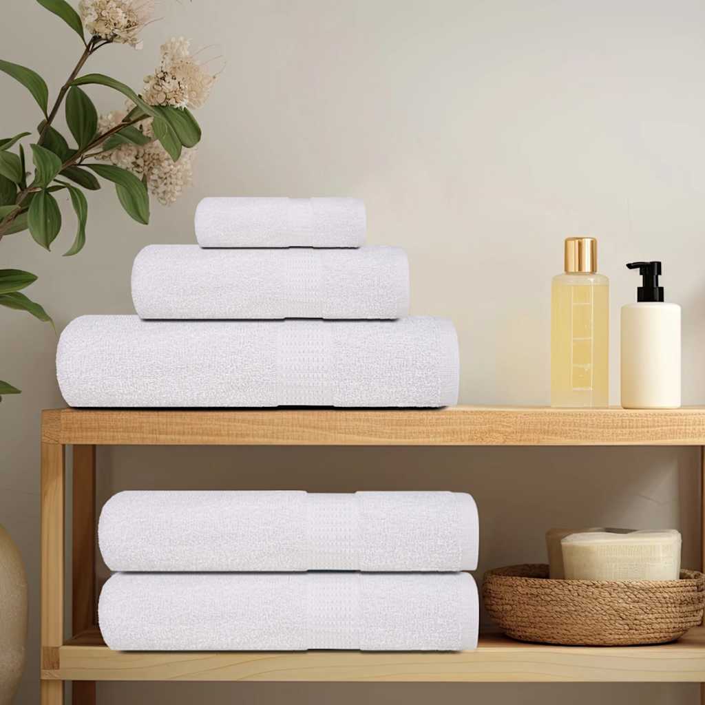vidaXL Asciugamani per sauna FROGN 25 pz Bianco 80x200 cm 360 g/m² - Image 2 of 5