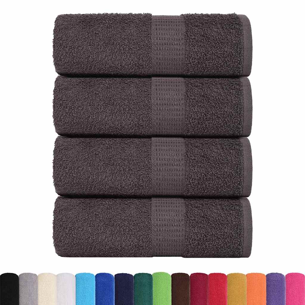 vidaXL Salviette FROGN 4 pz Antracite 15x21 cm 360 g/m² - Image 1 of 5