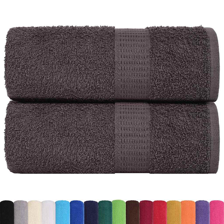 Asciugamani per ospiti 100% Cotone 360 g/m² 30 x 50 cm Antracite - immagine 1 | SolPatio
