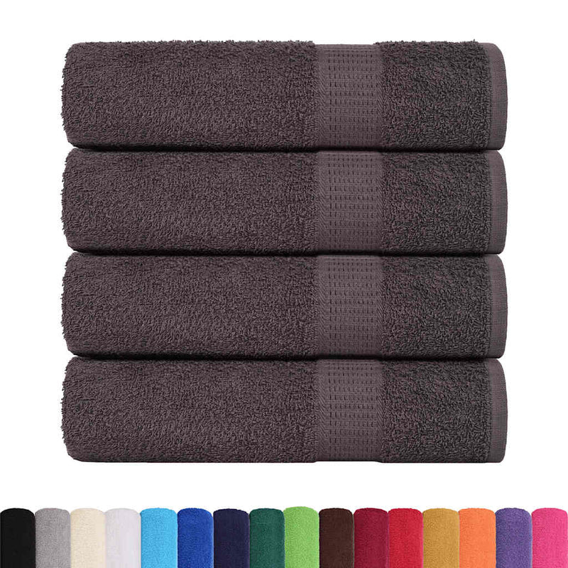 vidaXL Asciugamani da doccia FROGN 4 pz Antracite 70x140 cm 360 g/m² - Image 1 of 5