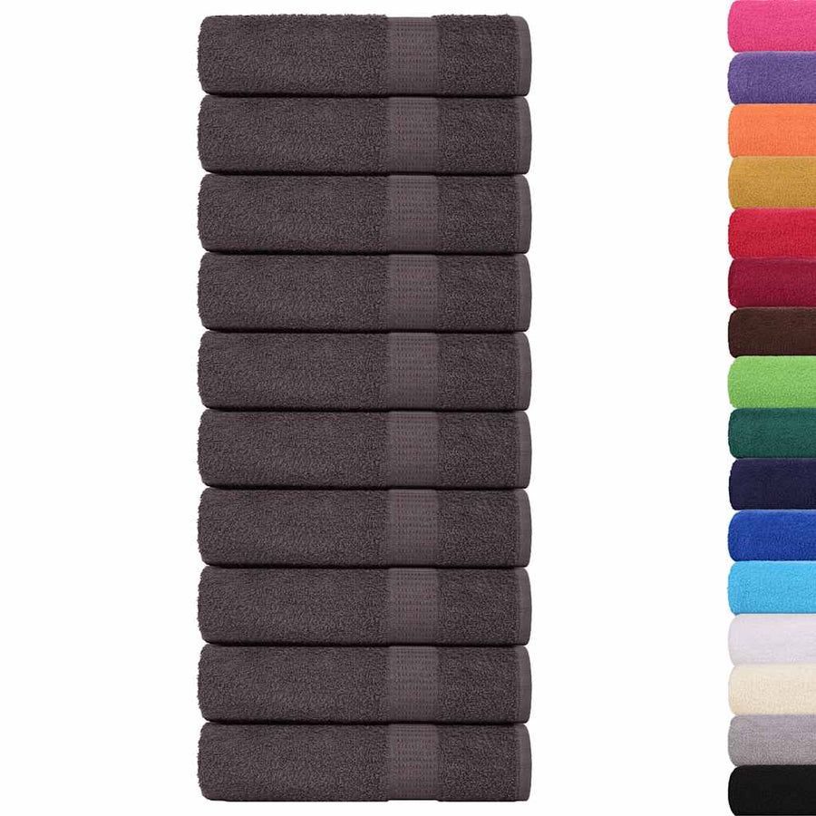 Asciugamani da bagno FROGN 10 pz Antracite 100x150 cm 360 g/m² - immagine 1 | SolPatio