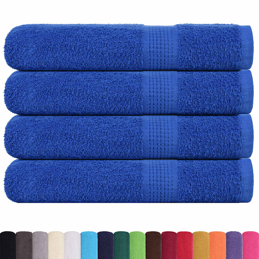 vidaXL Asciugamani per sauna FROGN 4 pezzi Blu 80x200 cm 360 g/m² - Image 1 of 5