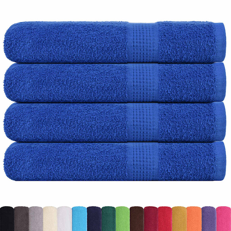 vidaXL Asciugamani per sauna FROGN 4 pezzi Blu 80x200 cm 360 g/m² - Image 1 of 5