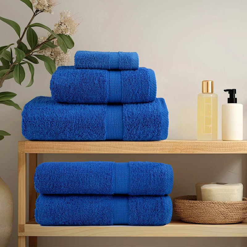 vidaXL Asciugamani per sauna FROGN 10 pezzi Blu 80x200 cm 360 g/m² - Image 2 of 5