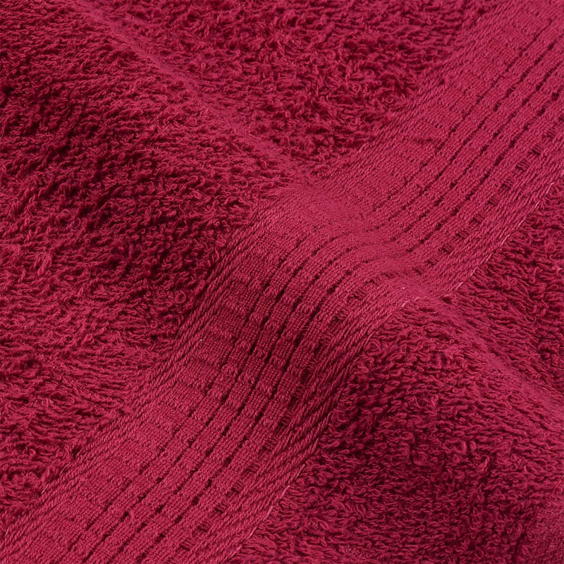 vidaXL Asciugamani da bagno FROGN 4 pz Bordeaux 100x150 cm 360 g/m² - Image 5 of 5