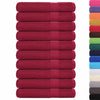 Asciugamani per sauna FROGN Set da 10 pz in cotone 360 g/m² 80×200 cm Bordeaux - Image 1 of 5