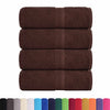 vidaXL Asciugamani FROGN 4 pz Marrone 30x30 cm 360 g/m² - Image 1 of 5